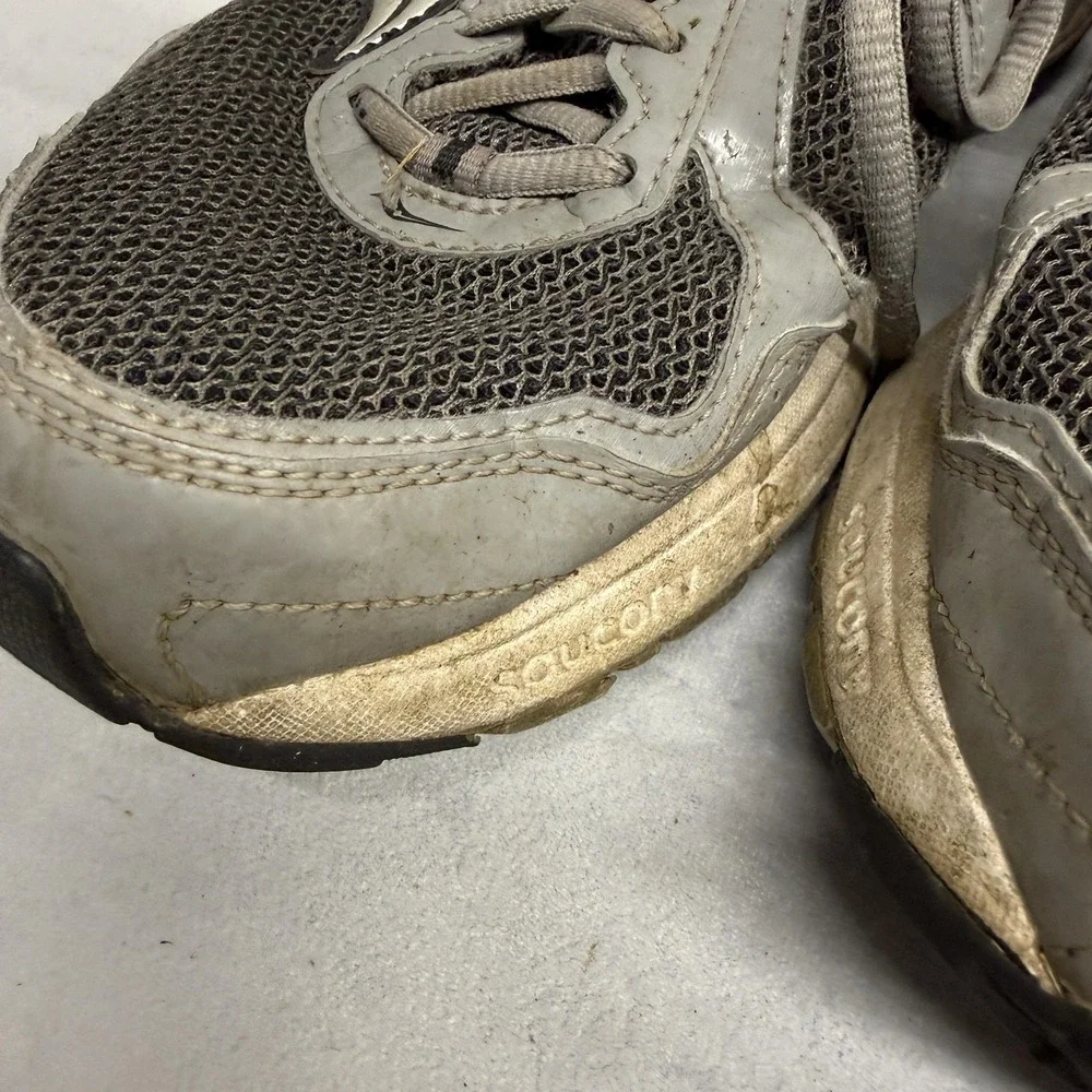 Saucony Cohesion 10 Shoes Mens Size‎ 10.5W Gray Running Mesh Sneakers S25343-1